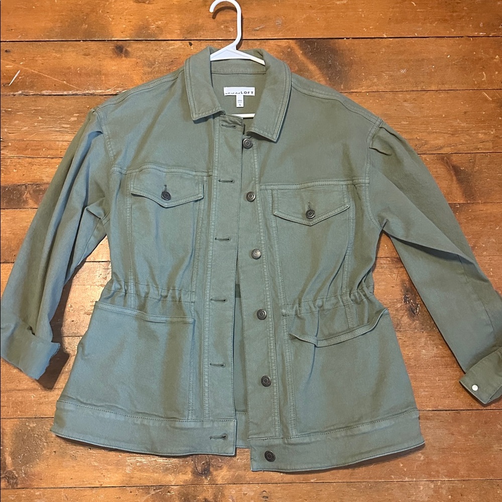 LOFT Olive Green Utility Jacket